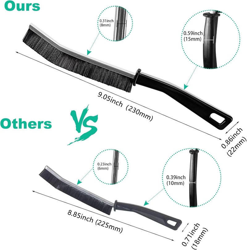 OKOMER Crevice Cleaning Brush, Hard Bristle Crevice Cleaning Brush, Multifunctional Cleaning Brush, Gap Cleaning Brush, Grout Brush, Crevice Cleaning Tool for Kitchen and Bathroom etc - Image 4
